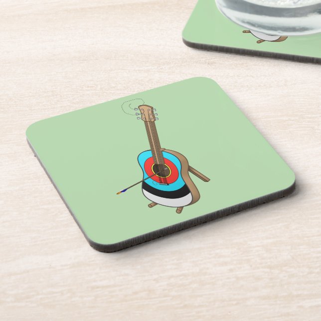 Guitarget -  beverage coaster (Left Side)