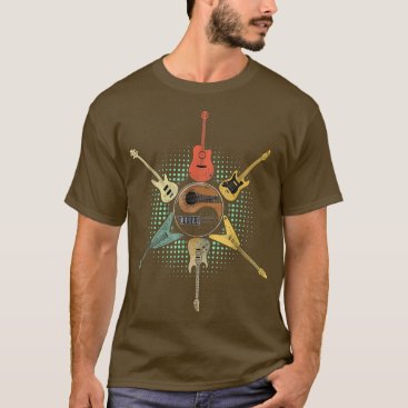 GuitarGuitar Lover Retro Style Gift For Guitarist  T-Shirt