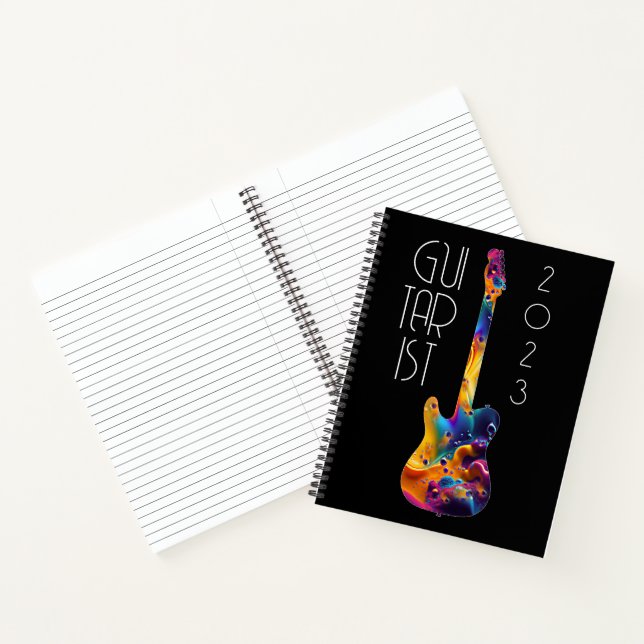 GUITARIST 2023 COLORFUL GUITAR BAND GIFT NOTEBOOK (Inside)
