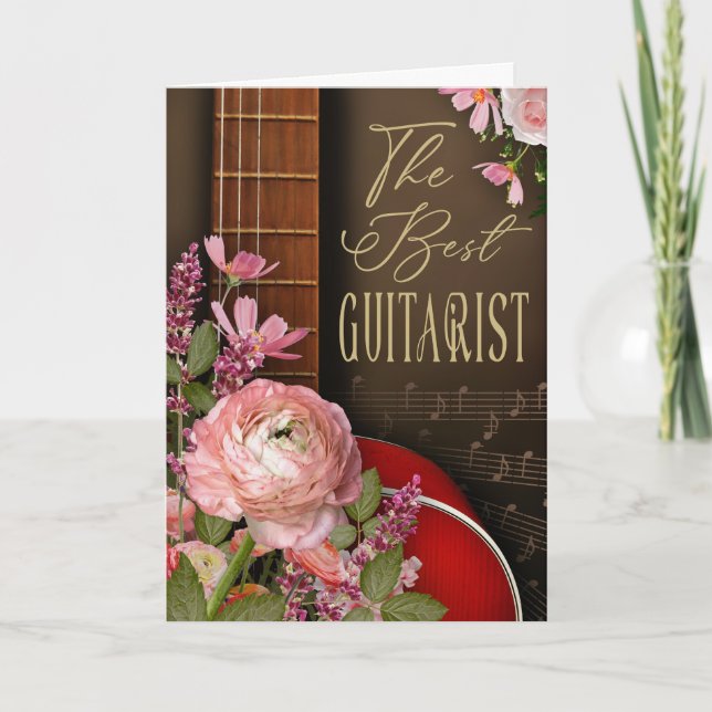 Guitarist Appreciation Greeting  any Occasion Card (Front)