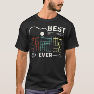 Guitarist Best Dad Ever Guitar Dad Chord Rock Fath T-Shirt