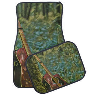 Guitarist birthday gift car floor mat