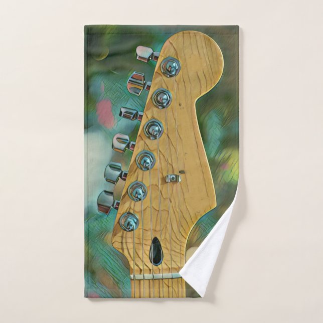 guitarist birthday gift hand towel  (Hand Towel)