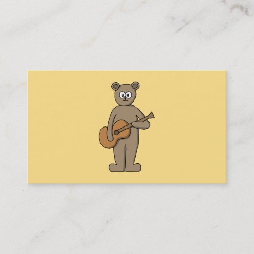 Guitarist. Business Card Template