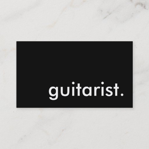 Customizable guitarist. business card