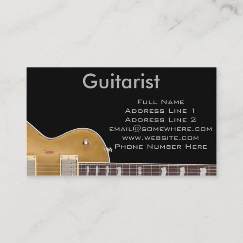 Guitarist Business Card