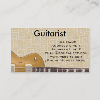 Guitarist Business Card