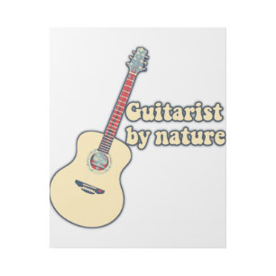 Guitarist by nature. motivational guitar quotes gallery wrap