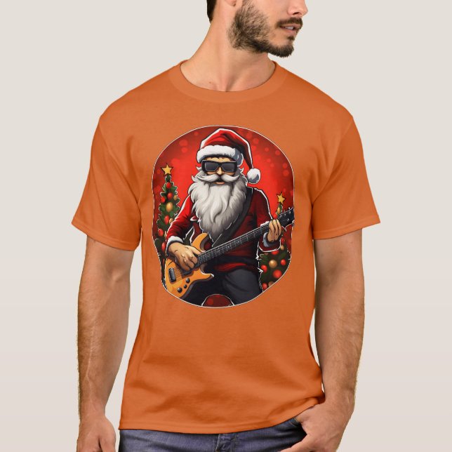 Guitarist Christmas family T-Shirt (Front)