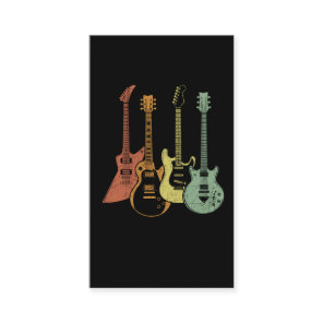 Guitarist Colorful Musical Instruments Guitars Business Card