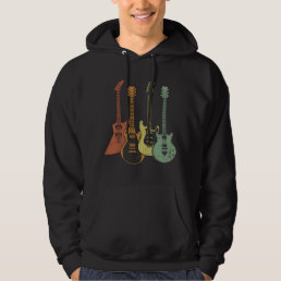 Guitarist Colorful Musical Instruments Guitars Hoodie