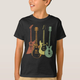 Guitarist Colorful Musical Instruments Guitars T-Shirt