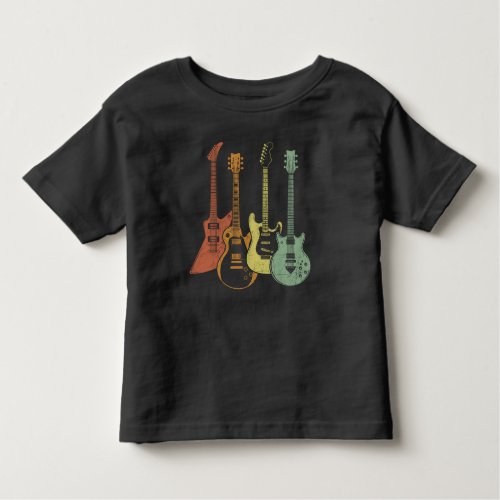 Guitarist Colorful Musical Instruments Guitars Toddler T_shirt