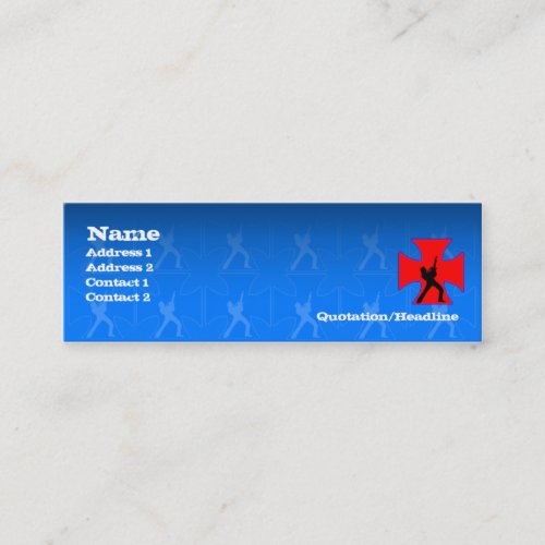 Guitarist Cross - Skinny Business Cards
