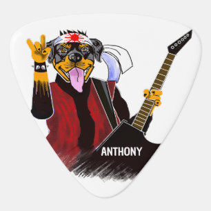 Guitarist Dog Rocker Guitar Pick