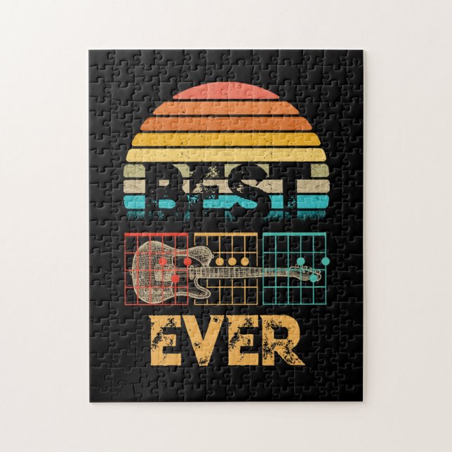 Guitarist Father Best Dad Ever D A D Chord Gifts Jigsaw Puzzle (Vertical)