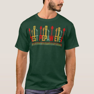 Guitarist Father Best Pepaw Ever Guitar Fathers Da T-Shirt