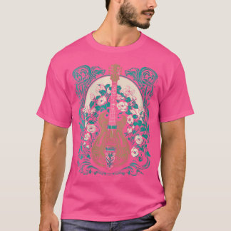 Guitarist Flowers Instrument - Acoustic Guitar T-Shirt