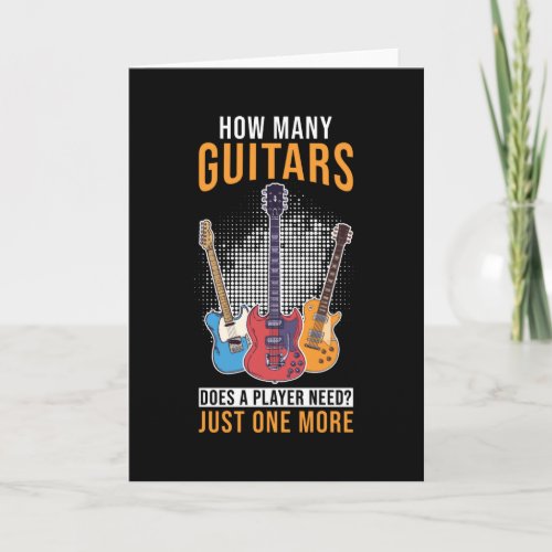 Guitarist Gift Guitar Card