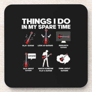Guitarist Guitar Addicted Guitarist Music Birthday Beverage Coaster