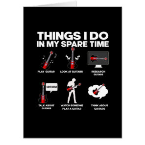 Guitarist Guitar Addicted Guitarist Music Birthday Card