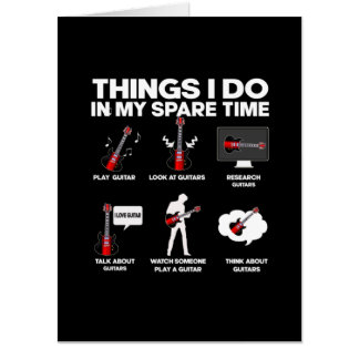 Guitarist Guitar Addicted Guitarist Music Birthday Card