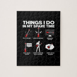 Guitarist Guitar Addicted Guitarist Music Birthday Jigsaw Puzzle