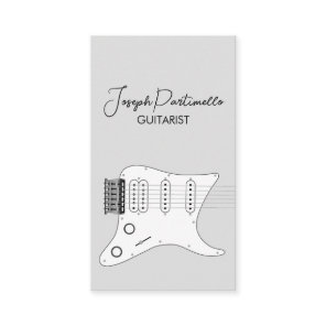 Guitarist Guitar Music Musician Business Card