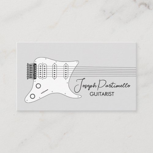 Guitarist Guitar Music Musician Business Card