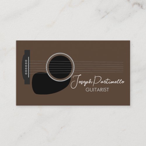 Guitarist Guitar Music Musician Business Card