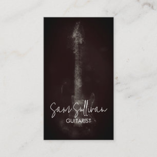 Guitarist Guitar Music Musician Business Card