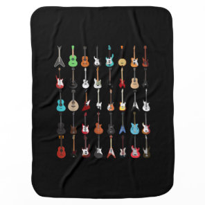 Guitarist Guitar Musical Instrument Rock and Roll Baby Blanket