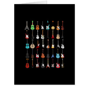 Guitarist Guitar Musical Instrument Rock and Roll Card