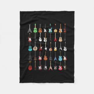 Guitarist Guitar Musical Instrument Rock and Roll Fleece Blanket