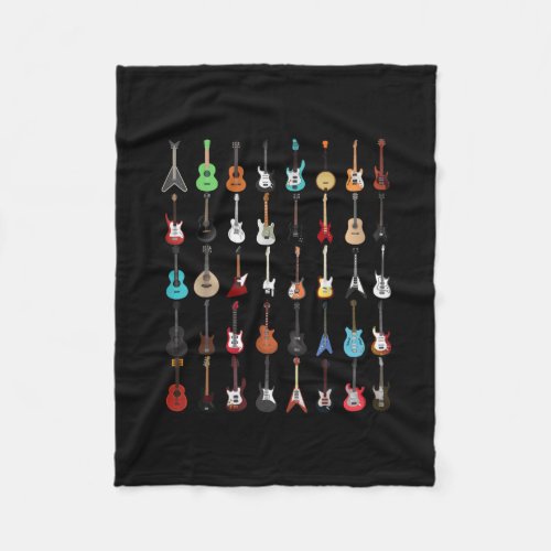 Guitarist Guitar Musical Instrument Rock and Roll Fleece Blanket