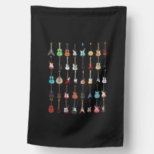 Guitarist Guitar Musical Instrument Rock and Roll House Flag