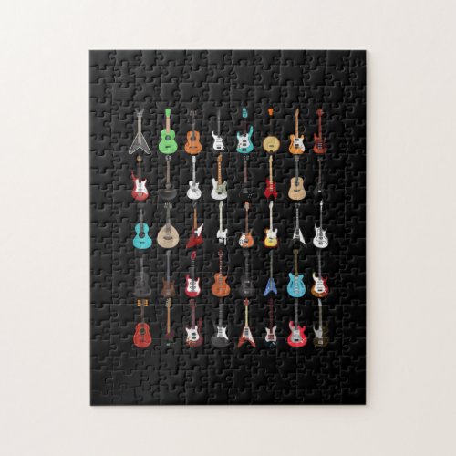 Guitarist Guitar Musical Instrument Rock and Roll Jigsaw Puzzle