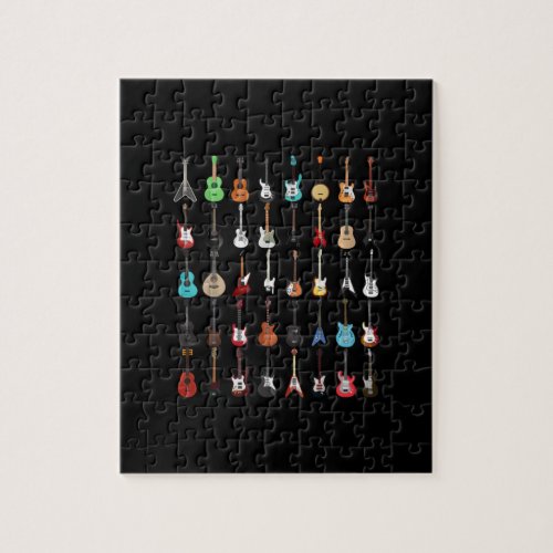 Guitarist Guitar Musical Instrument Rock and Roll Jigsaw Puzzle