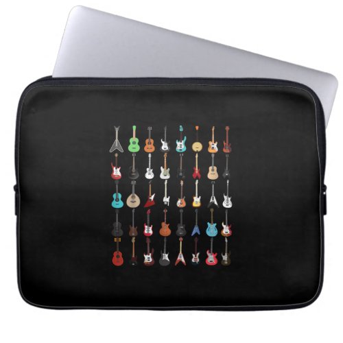 Guitarist Guitar Musical Instrument Rock and Roll Laptop Sleeve