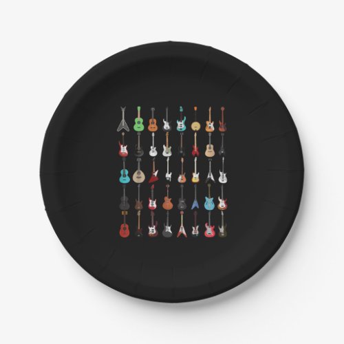 Guitarist Guitar Musical Instrument Rock and Roll Paper Plates