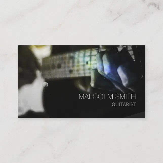 Guitarist Guitar Player Business Card Zazzle