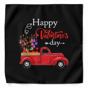 Guitarist Happy Valentines Day Guitarist Birthday Bandana