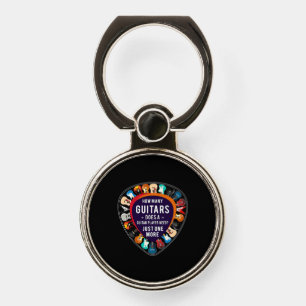 Guitarist How Many Guitars Birthday Phone Ring Stand