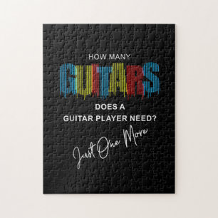 Guitarist How Many Guitars Does Birthday Jigsaw Puzzle