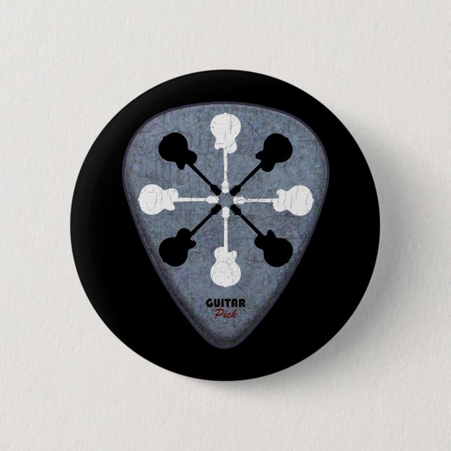 guitarist ideas pinback button (Front)