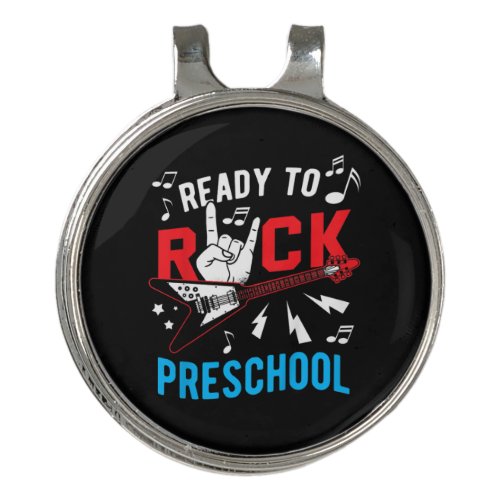Guitarist Kids Ready To Rock Preschool Birthday Golf Hat Clip
