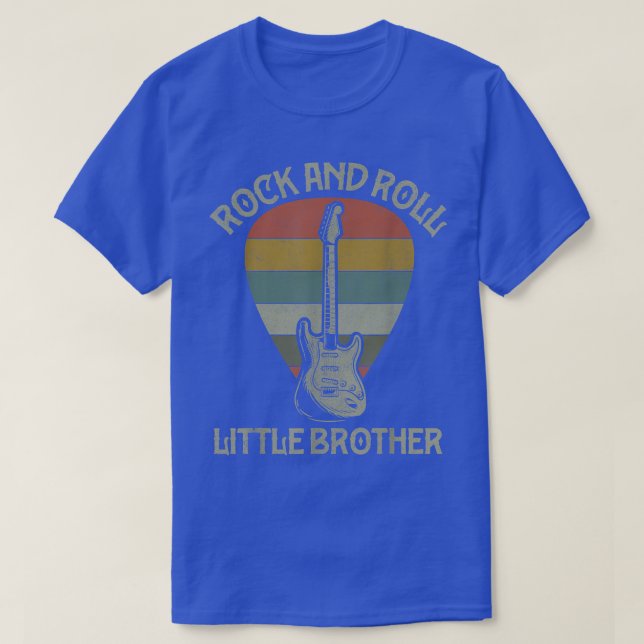 Guitarist Little Bro Tshirt BrotherFathers Day Gui (Design Front)