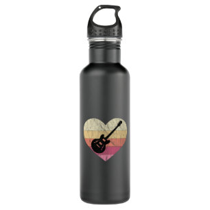 Guitarist Loves Playing Blues Guitar Stainless Steel Water Bottle
