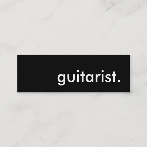 Customizable guitarist. business cards