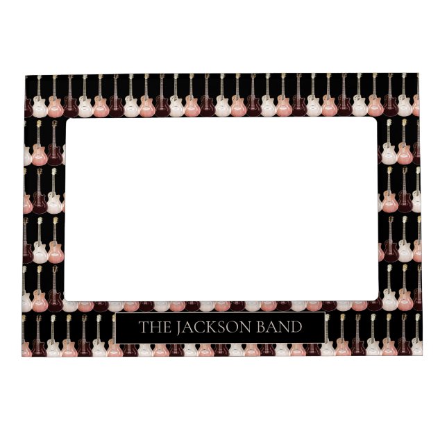 Guitarist Music Band Personalized Magnetic Frame (Front)